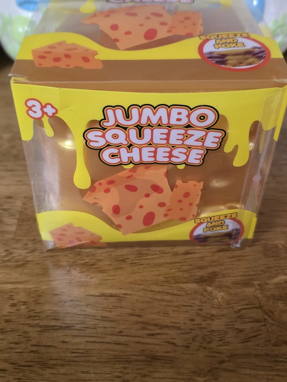 Jumbo Squeeze Cheese Toy - Golden